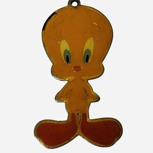 Rare Vintage 1990 Tweety Bird Pendant Warner Bros Looney Tunes Collectible